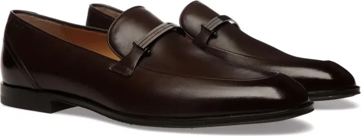 Colby logo-plaque leather loafers - Image 2