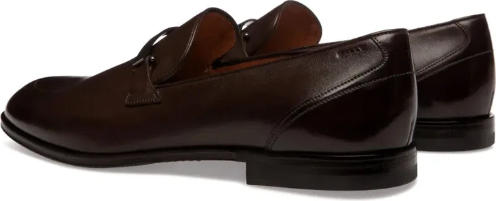 Colby logo-plaque leather loafers - Image 3