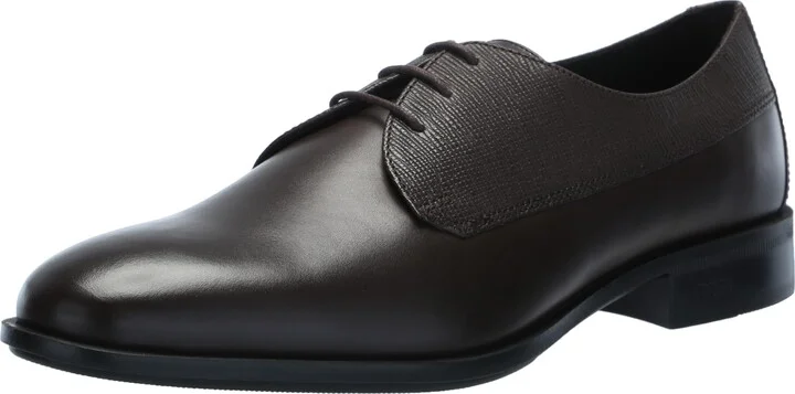 Colby Mixed Leather Lace Up Derby Dress Shoe