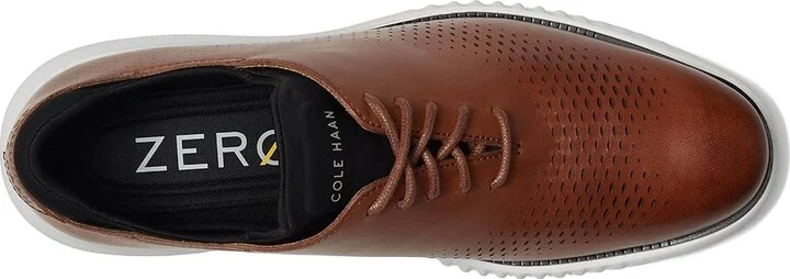 Cole Haan 2.Zerogrand Laser Wing Tip Oxford Lined Men's Lace up casual Shoes British Tan/Black/Ivory : 10 D - Medium, Leather - Image 3