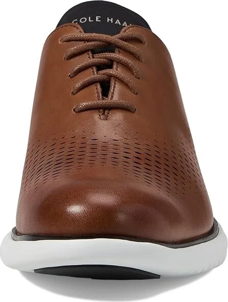 Cole Haan 2.Zerogrand Laser Wing Tip Oxford Lined Men's Lace up casual Shoes British Tan/Black/Ivory : 10 D - Medium, Leather - Image 6