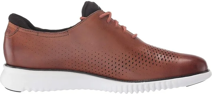 Cole Haan 2.Zerogrand Laser Wing Tip Oxford Lined Men's Lace up casual Shoes British Tan/Black/Ivory : 10 D - Medium, Leather - Image 8
