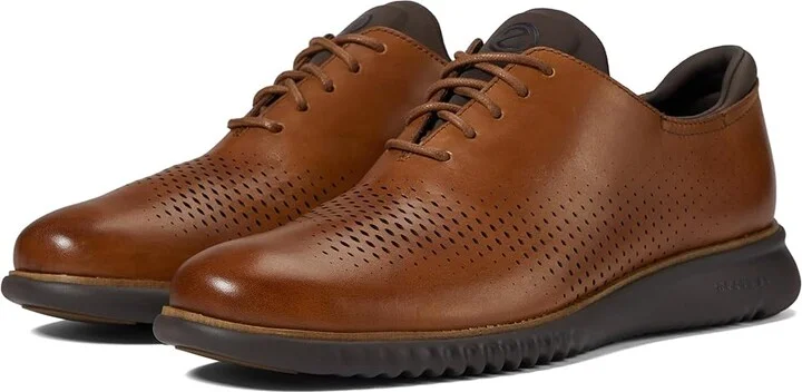 Cole Haan 2.Zerogrand Laser Wing Tip Oxford Lined Men's Lace up casual Shoes British Tan/Java : 10 D - Medium, Leather