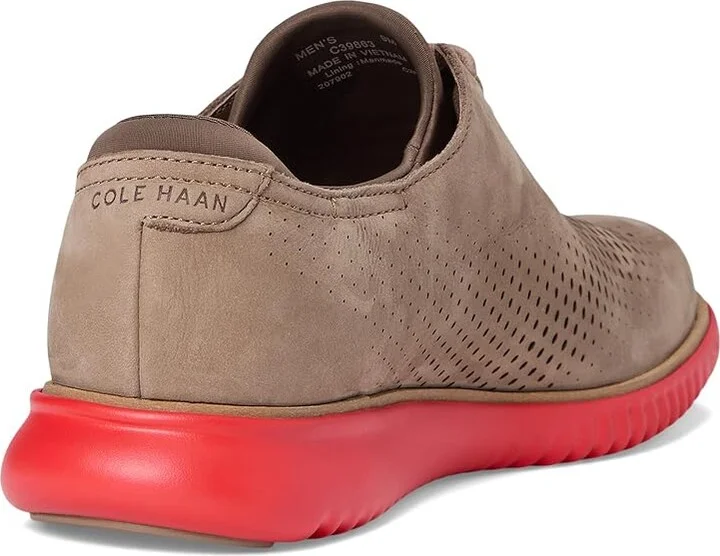 Cole Haan 2.Zerogrand Laser Wing Tip Oxford Lined Men's Lace up casual Shoes Irish Coffee Nubuck/Truffle/Molten Lava : 12 D - Medium - Image 4