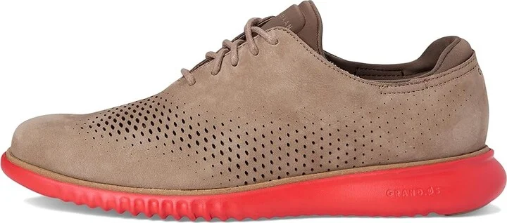 Cole Haan 2.Zerogrand Laser Wing Tip Oxford Lined Men's Lace up casual Shoes Irish Coffee Nubuck/Truffle/Molten Lava : 12 D - Medium - Image 6