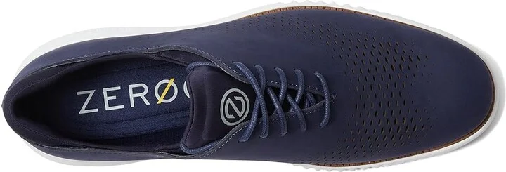 Cole Haan 2.Zerogrand Laser Wing Tip Oxford Lined Men's Lace up casual Shoes Marine Blue Nubuck/Optic White : 10 D - Medium, Leather/Nubuck - Image 3