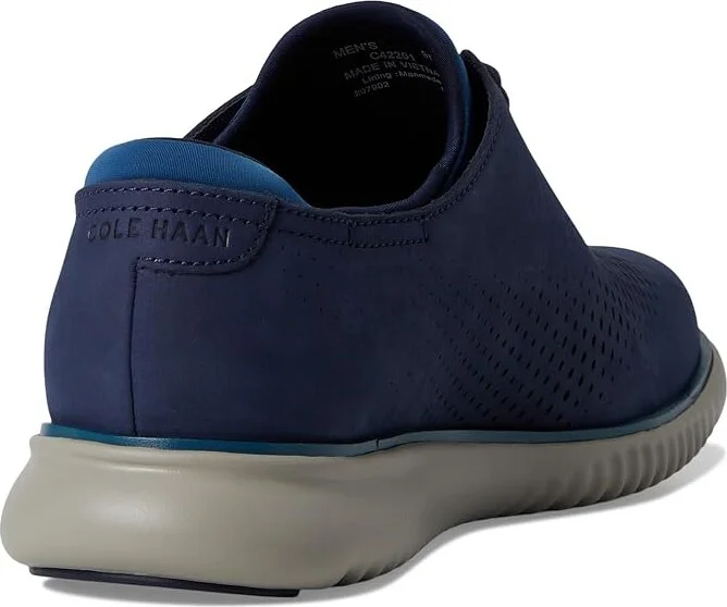 Cole Haan 2.Zerogrand Laser Wing Tip Oxford Lined Men's Lace up casual Shoes Midnight Moon Nubuck/Dark Blue/Paloma : 13 W - Wide - Image 4