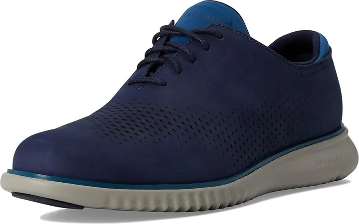 Cole Haan 2.Zerogrand Laser Wing Tip Oxford Lined Men's Lace up casual Shoes Midnight Moon Nubuck/Dark Blue/Paloma : 13 W - Wide - Image 5