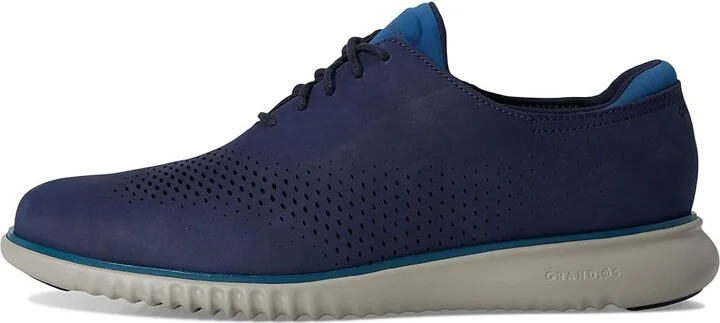 Cole Haan 2.Zerogrand Laser Wing Tip Oxford Lined Men's Lace up casual Shoes Midnight Moon Nubuck/Dark Blue/Paloma : 13 W - Wide - Image 6