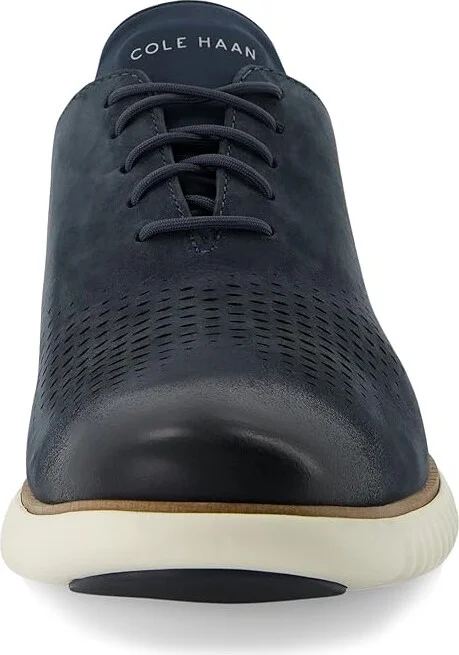 Cole Haan 2.Zerogrand Laser Wing Tip Oxford Lined Men's Lace up casual Shoes Navy Blazer Nubuck/Ivory : 10.5 W - Wide, Leather - Image 5