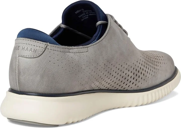 Cole Haan 2.Zerogrand Laser Wing Tip Oxford Lined Men's Lace up casual Shoes Sea Stone Nubuck/Big Dipper/Ivory : 9 W - Wide - Image 4