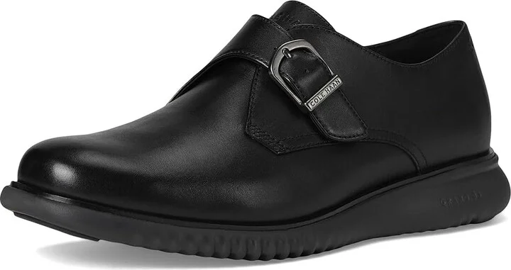 Cole Haan 2.Zerogrand Monk Strap Men's Lace-up Boots Black/Black : 7 D - Medium, Leather - Image 5