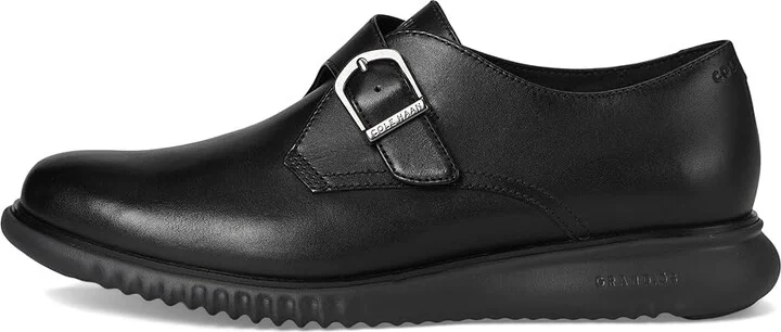 Cole Haan 2.Zerogrand Monk Strap Men's Lace-up Boots Black/Black : 7 D - Medium, Leather - Image 6