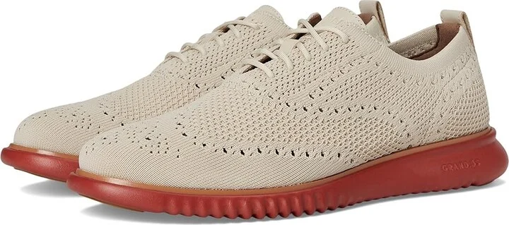 Cole Haan 2.Zerogrand Stitchlite Oxford Men's Shoes Ancient Scroll/Natural/Cinnabar : 11.5 D - Medium, Textile