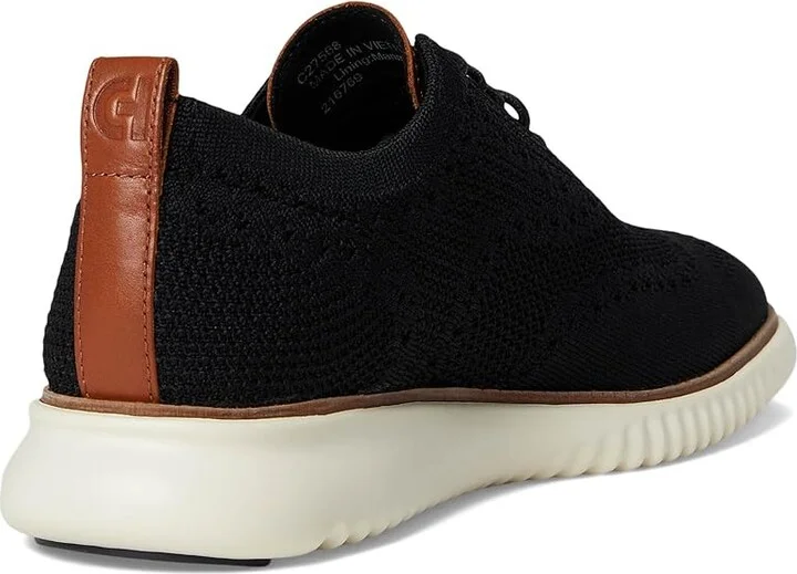 Cole Haan 2.Zerogrand Stitchlite Oxford Men's Shoes Black/Ivory : 10 D - Medium, Textile - Image 5