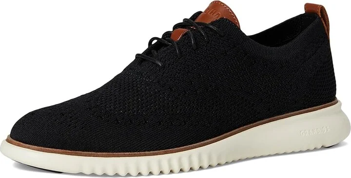 Cole Haan 2.Zerogrand Stitchlite Oxford Men's Shoes Black/Ivory : 10 D - Medium, Textile - Image 6