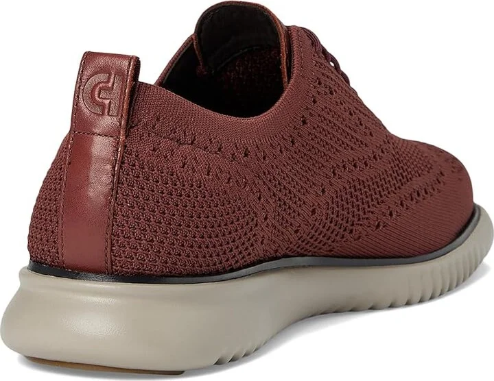 Cole Haan 2.Zerogrand Stitchlite Oxford Men's Shoes Dark Brick/Midnight Moon/Paloma : 13 D - Medium, Textile - Image 4