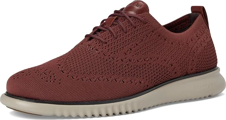 Cole Haan 2.Zerogrand Stitchlite Oxford Men's Shoes Dark Brick/Midnight Moon/Paloma : 13 D - Medium, Textile - Image 5