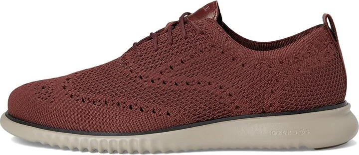 Cole Haan 2.Zerogrand Stitchlite Oxford Men's Shoes Dark Brick/Midnight Moon/Paloma : 13 D - Medium, Textile - Image 6