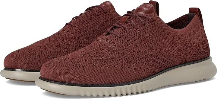 Cole Haan 2.Zerogrand Stitchlite Oxford Men's Shoes Dark Brick/Midnight Moon/Paloma : 13 D - Medium, Textile