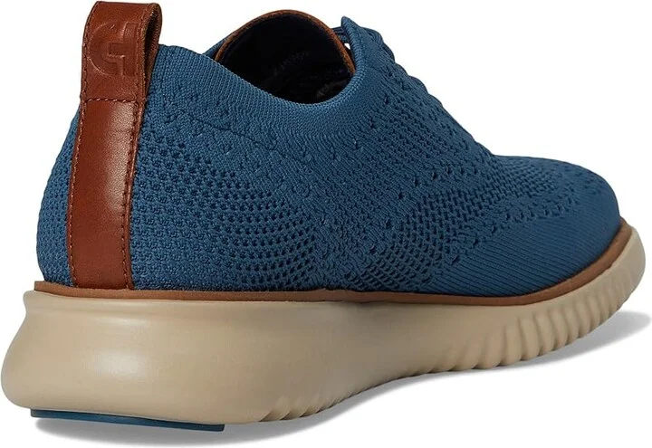 Cole Haan 2.Zerogrand Stitchlite Oxford Men's Shoes Indian Teal/Natural/Pale Vachetta : 9.5 D - Medium, Textile - Image 4