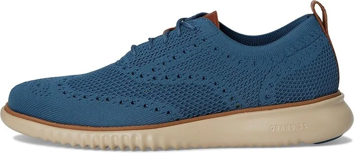 Cole Haan 2.Zerogrand Stitchlite Oxford Men's Shoes Indian Teal/Natural/Pale Vachetta : 9.5 D - Medium, Textile - Image 6