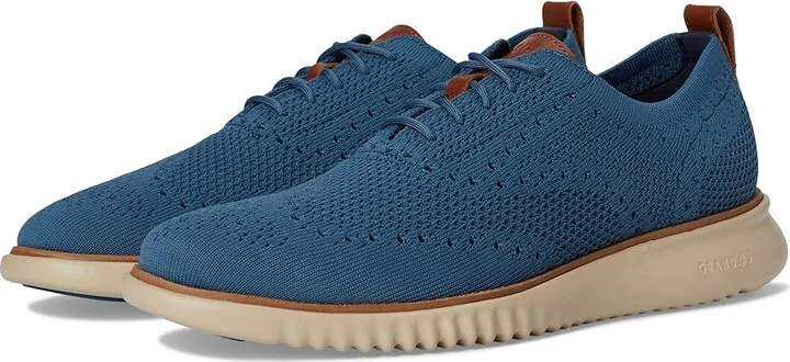 Cole Haan 2.Zerogrand Stitchlite Oxford Men's Shoes Indian Teal/Natural/Pale Vachetta : 9.5 D - Medium, Textile