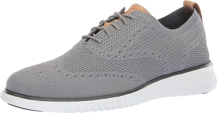 Cole Haan 2.Zerogrand Stitchlite Oxford Men's Shoes Ironstone Magnet Optic White : 10 D - Medium, Textile - Image 2