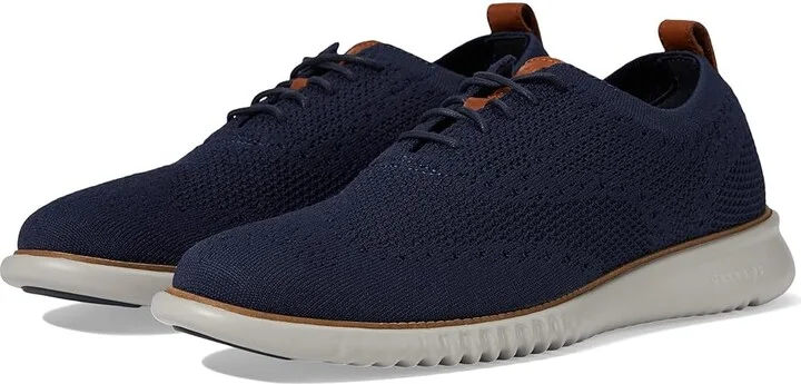 Cole Haan 2.Zerogrand Stitchlite Oxford Men's Shoes Marine Blue/Vapor Grey : 10 D - Medium, Textile