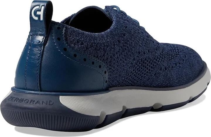 Cole Haan 4.Zerogrand Stitchlite Oxford Men's Shoes Navy Blazer/Ensign Blue/Microchip : 8.5 D - Medium, Leather/Textile - Image 4