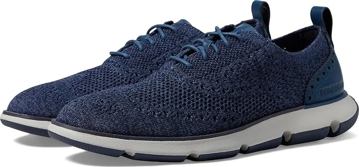 Cole Haan 4.Zerogrand Stitchlite Oxford Men's Shoes Navy Blazer/Ensign Blue/Microchip : 8.5 D - Medium, Leather/Textile