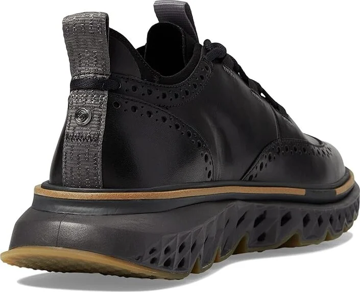 Cole Haan 5.Zerogrand Wingtip Oxford Men's Shoes Black/Pavement : 11 D - Medium, Leather - Image 4