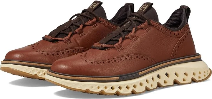 Cole Haan 5.Zerogrand Wingtip Oxford Men's Shoes Dark Sequoia/Alabaster Gleam : 13 D - Medium, Leather