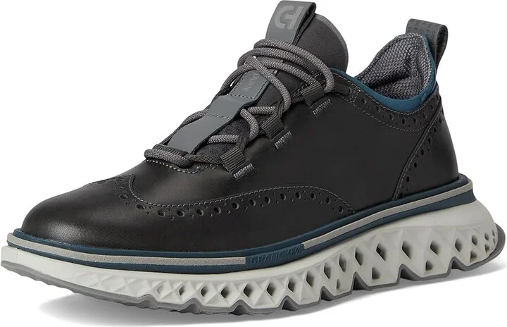 Cole Haan 5.Zerogrand Wingtip Oxford Men's Shoes Lava Smoke/Indian Teal/Glacier Gray : 8 W - Wide, Leather - Image 5