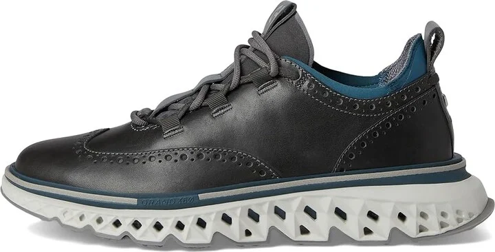 Cole Haan 5.Zerogrand Wingtip Oxford Men's Shoes Lava Smoke/Indian Teal/Glacier Gray : 8 W - Wide, Leather - Image 6