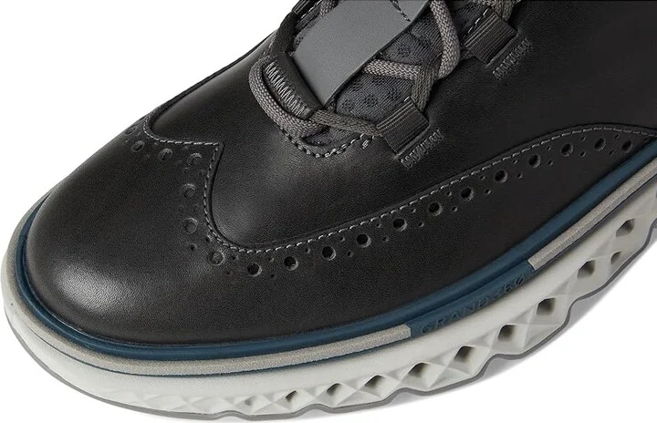 Cole Haan 5.Zerogrand Wingtip Oxford Men's Shoes Lava Smoke/Indian Teal/Glacier Gray : 8 W - Wide, Leather - Image 7