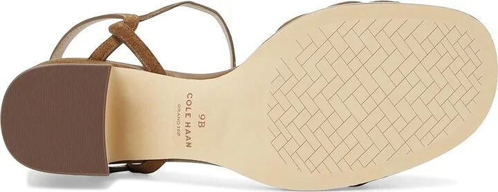 Cole Haan Ambrose Braid Sandal Women's Sandals Spiced Brown Suede : 5.5 B - Medium, Leather/Rubber - Image 3