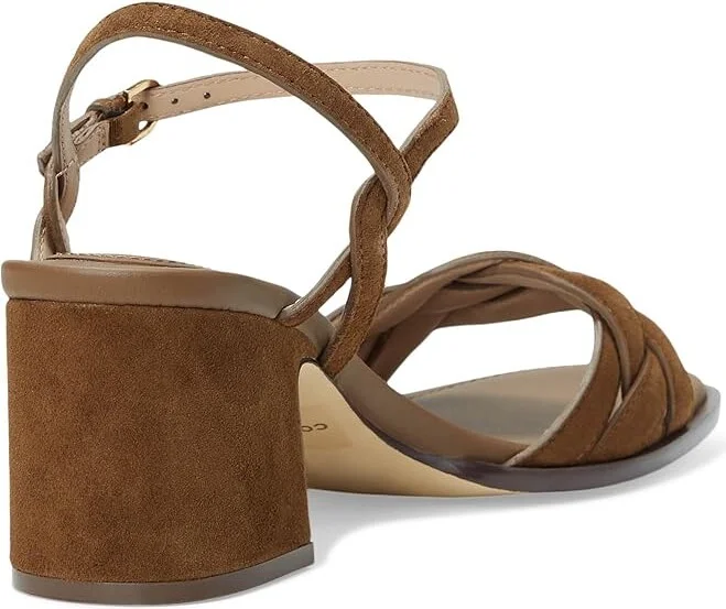 Cole Haan Ambrose Braid Sandal Women's Sandals Spiced Brown Suede : 5.5 B - Medium, Leather/Rubber - Image 4