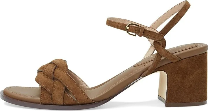 Cole Haan Ambrose Braid Sandal Women's Sandals Spiced Brown Suede : 5.5 B - Medium, Leather/Rubber - Image 6