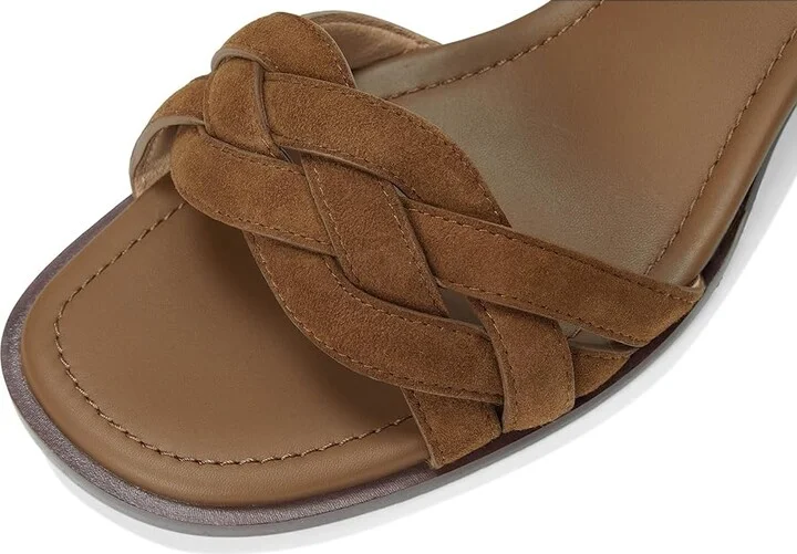 Cole Haan Ambrose Braid Sandal Women's Sandals Spiced Brown Suede : 5.5 B - Medium, Leather/Rubber - Image 7