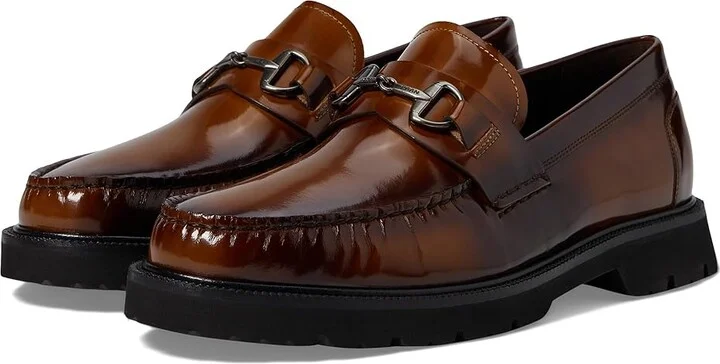 Cole Haan American Classics Bit Loafers Men's Lace-up Boots Dark Chocolate BOX Brush Off/Black : 11.5 D - Medium, Leather