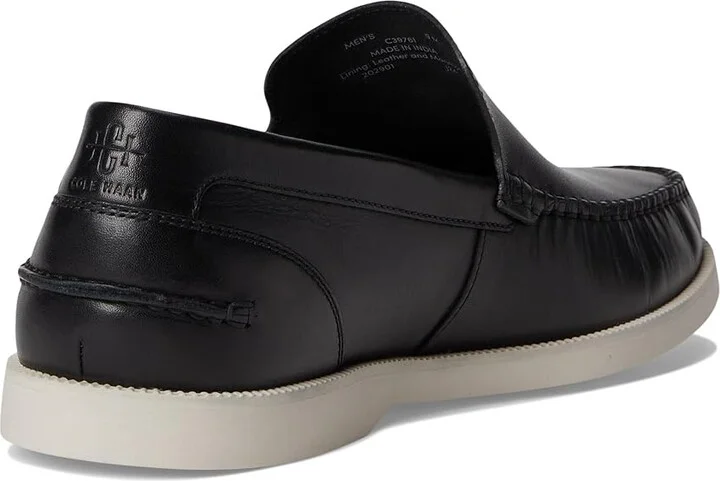 Cole Haan American Classics Casual Loafer Men's Lace Up Wing Tip Shoes Black/Ivory : 11 W - Wide, Leather - Image 4
