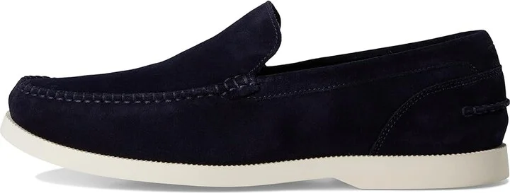 Cole Haan American Classics Casual Loafer Men's Lace Up Wing Tip Shoes Midnight Moon Suede/Ivory : 10.5 W - Wide, Leather - Image 6