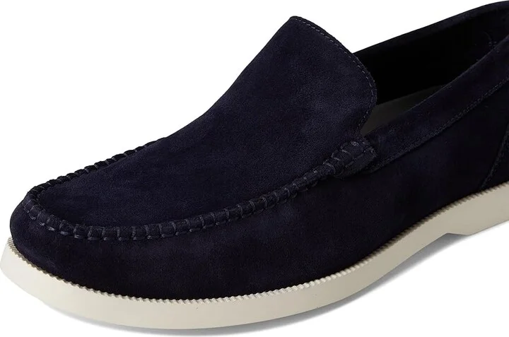 Cole Haan American Classics Casual Loafer Men's Lace Up Wing Tip Shoes Midnight Moon Suede/Ivory : 10.5 W - Wide, Leather - Image 7