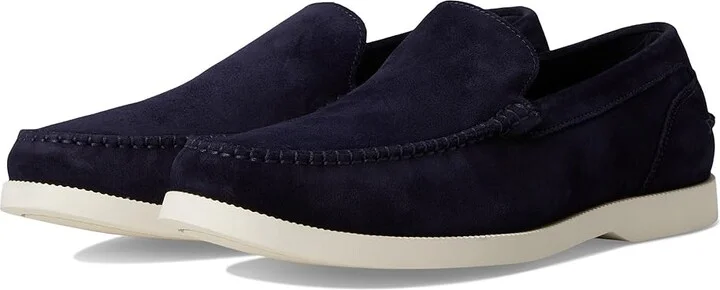 Cole Haan American Classics Casual Loafer Men's Lace Up Wing Tip Shoes Midnight Moon Suede/Ivory : 10.5 W - Wide, Leather