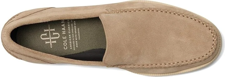Cole Haan American Classics Hampton Loafer Men's Lace-up Boots Birchbeige Suede/Angora : 8 W - Wide, Rubber - Image 2