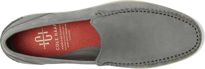 Cole Haan American Classics Hampton Loafer Men's Lace-up Boots Lava Smoke Nubuck/Angora : 8.5 D - Medium, Rubber - Image 2