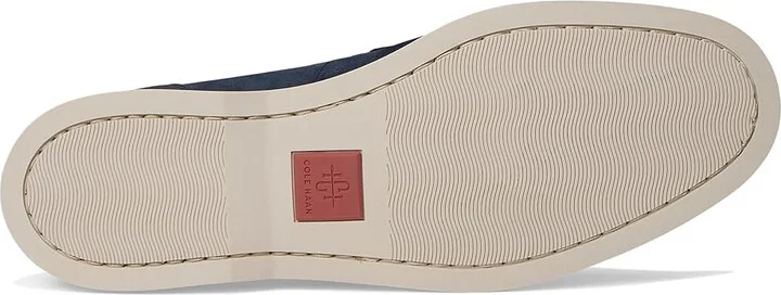 Cole Haan American Classics Hampton Loafer Men's Lace-up Boots Navy Blazer Nubuck/Ancient Scroll : 10.5 W - Wide, Rubber - Image 3