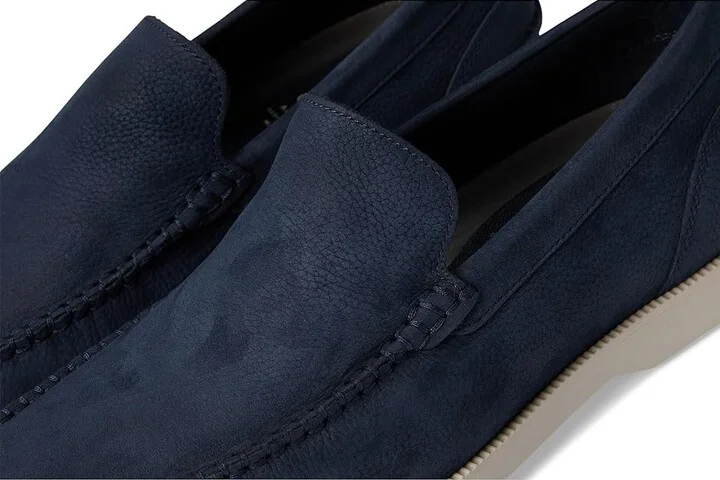 Cole Haan American Classics Hampton Loafer Men's Lace-up Boots Navy Blazer Nubuck/Ancient Scroll : 10.5 W - Wide, Rubber - Image 7