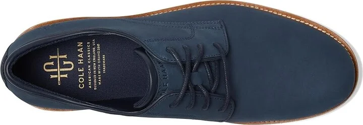 Cole Haan American Classics Montrose Plain Toe Oxford Men's Lace-up Boots Navy Blazer Nubuck/Angora : 7.5 D - Medium, Leather - Image 2